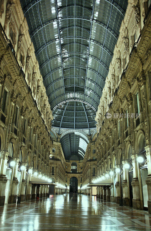 Vittorio Emanuele拱廊，意大利米兰